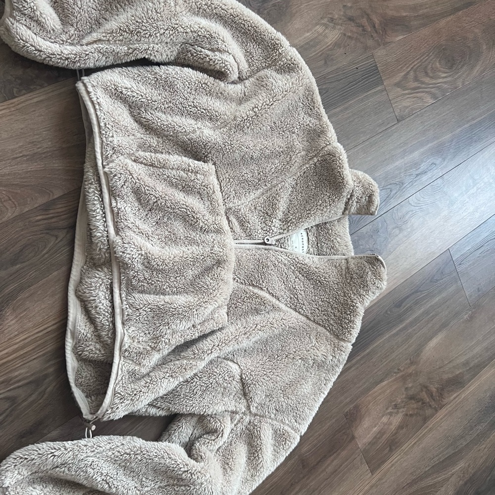 Aeropostale Beige Sherpa Jacket
